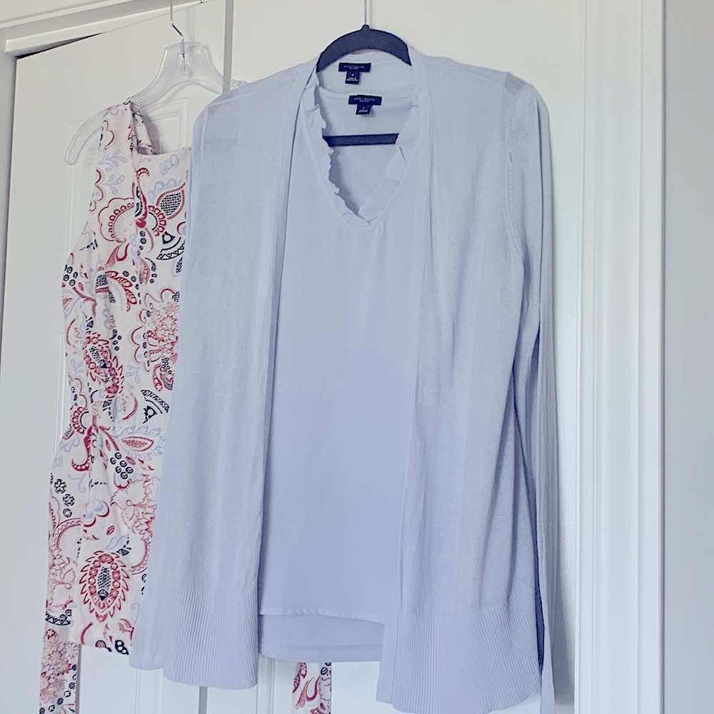 Sweater set with two shirts. Ann Taylor
